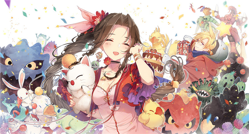 艾瑞丝(最终幻想7)壁纸图包原画插画素材P站同人图合集 - 语可次元 - 二次元美图写真海量免费4K壁纸资源分享