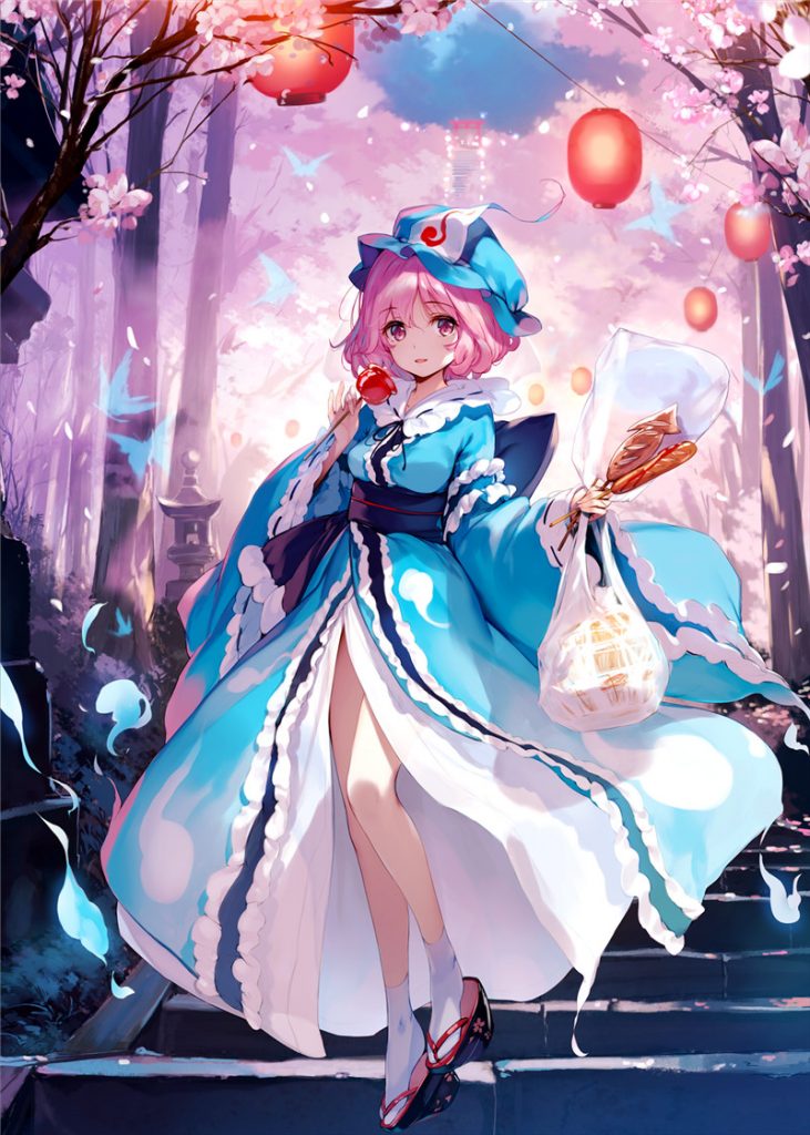 图片[5] - 东方project西行寺幽幽子壁纸图包原画插画素材P站同人图合集 - 语可次元 - 二次元美图写真海量免费4K壁纸资源分享
