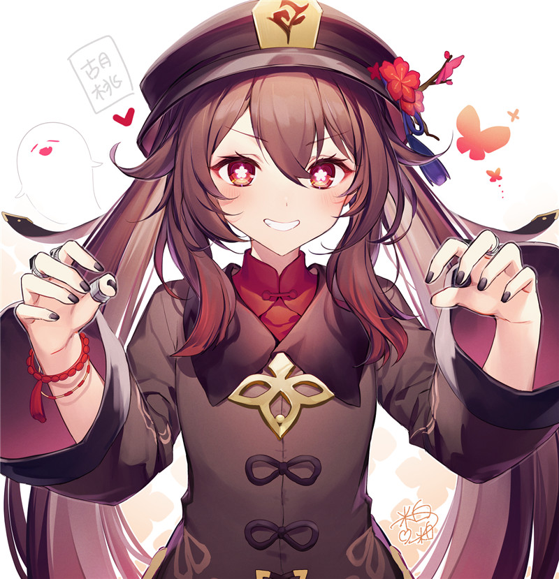 图片[10] - 原神胡桃4K8K超清壁纸立绘p站pixiv原画插画海报画集 - 语可次元 - 二次元美图写真海量免费4K壁纸资源分享