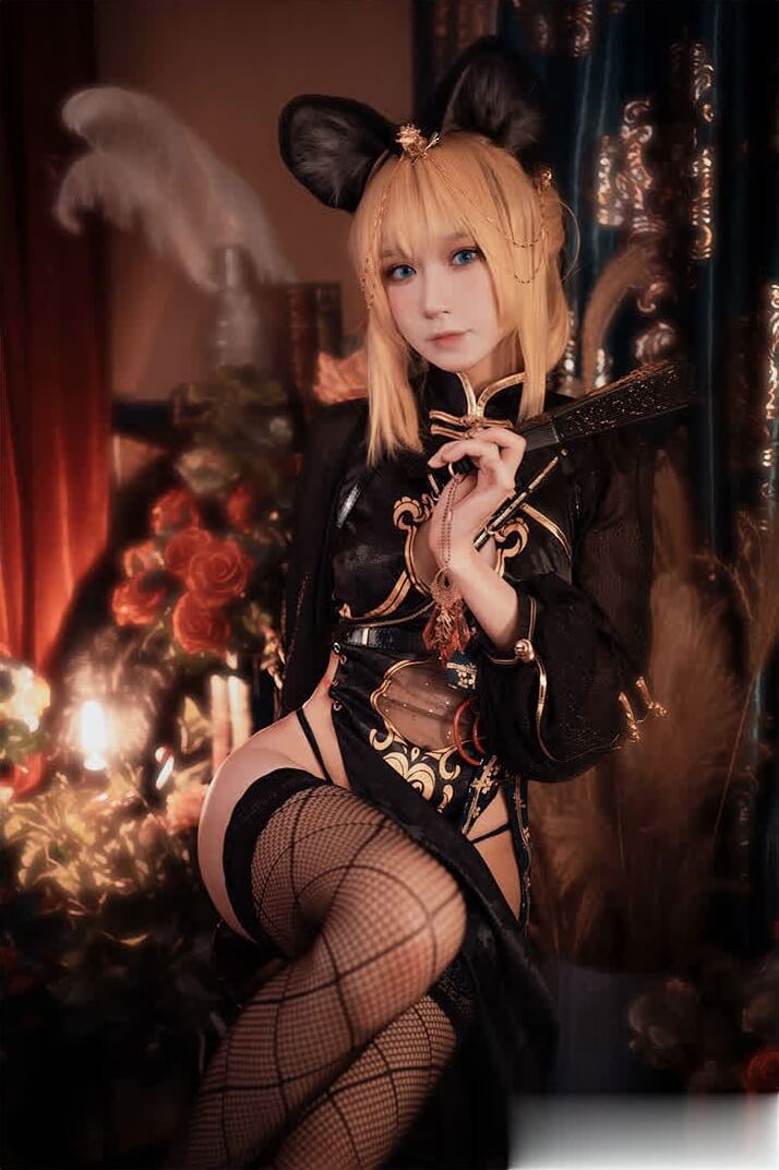 图片[1] - 阿包也是兔娘  碧蓝航线英仙座旗袍 cosplay写真合集下载 - 语可次元 - 二次元美图写真海量免费4K壁纸资源分享
