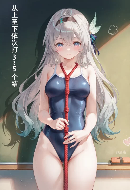 AI生成 星穹铁道 流萤 死库水 教室@浅洐 - 语可次元 - 二次元美图写真海量资源分享