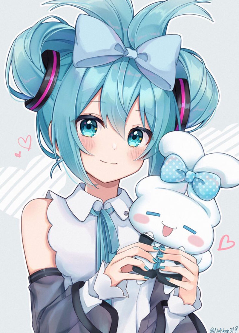 图片[8] - VOCALOID系列歌姬初音未来(miku)与三丽鸥人气角色图片CG包 - 语可次元 - 二次元美图写真海量资源分享